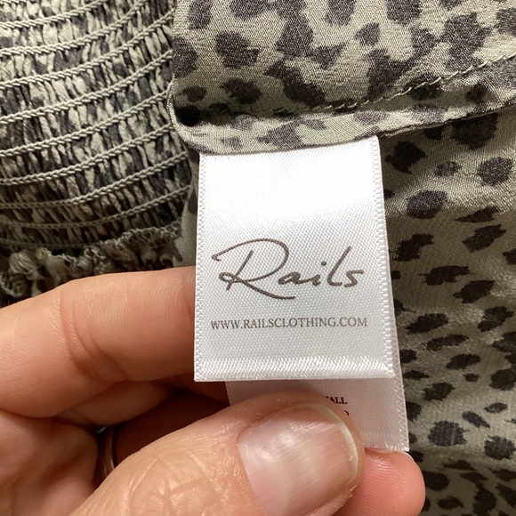 Rails Karla Olive Lynx Mini Dress - Picture 6 of 7